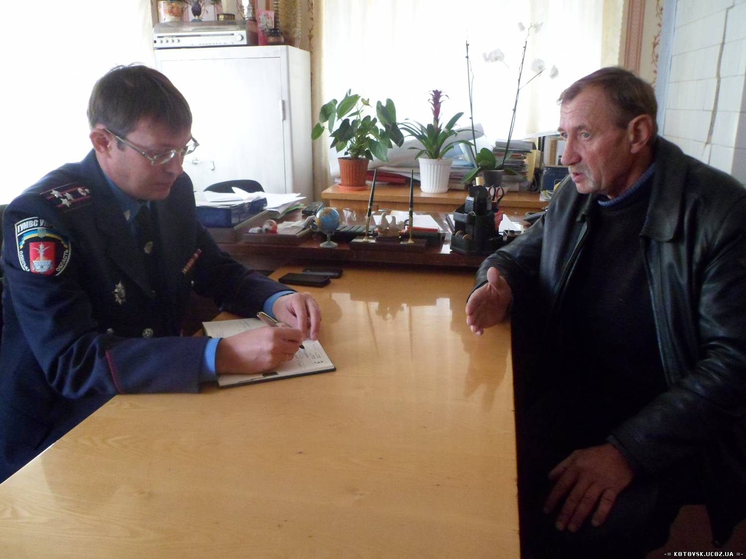 Очільник Котовської міліції Михайло Граненко провів виїзний прийом громадян в Липецькій сільській Раді